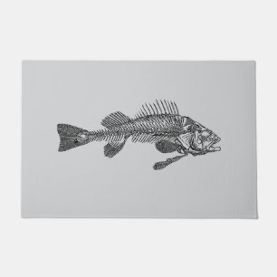 Fish skeleton doormat