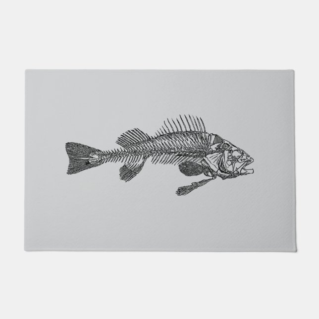 Fish skeleton doormat (Front)