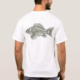 Fish Skeleton Fishing Design T-Shirt