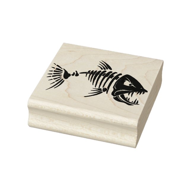 Fish Skeleton Rubber Stamp (Stamp)