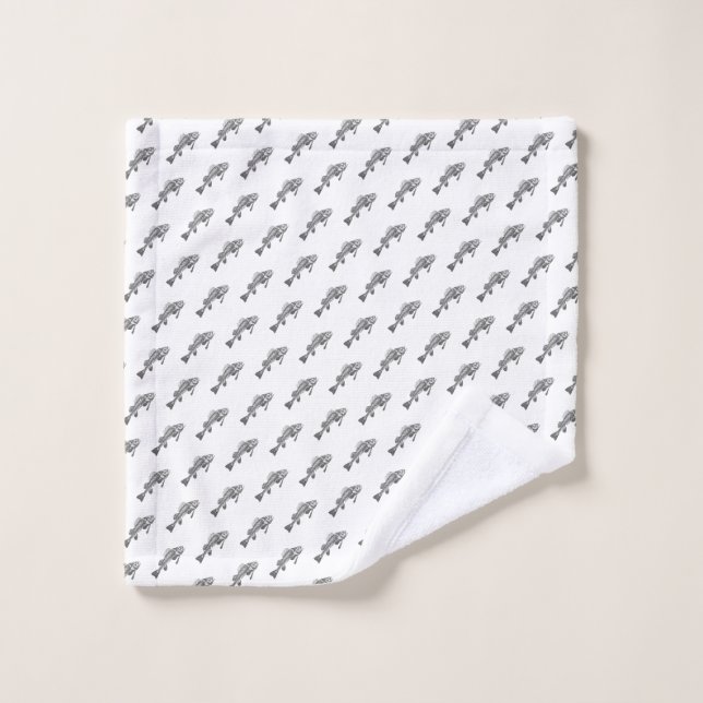 Fish skeleton wash cloth (Wash Cloth)