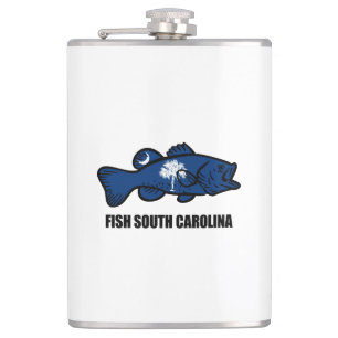 Fish South Carolina Hip Flask