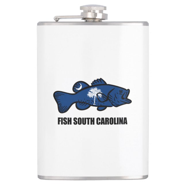 Fish South Carolina Hip Flask (Front)