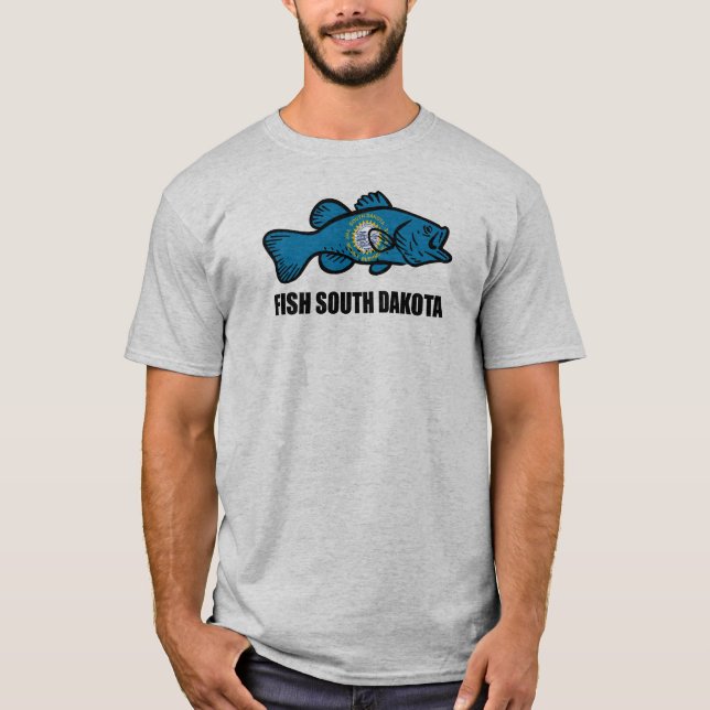Fish South Dakota T-Shirt (Front)