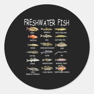 Fish Species Biology Types Of Freshwater Fish Fish Classic Round Sticker