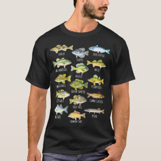 Fish Species Biology Types Of Freshwater Fish T-Shirt
