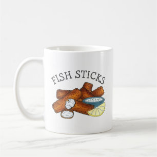 Fish Sticks Fishsticks Fish Fingers Tartar Sauce Coffee Mug