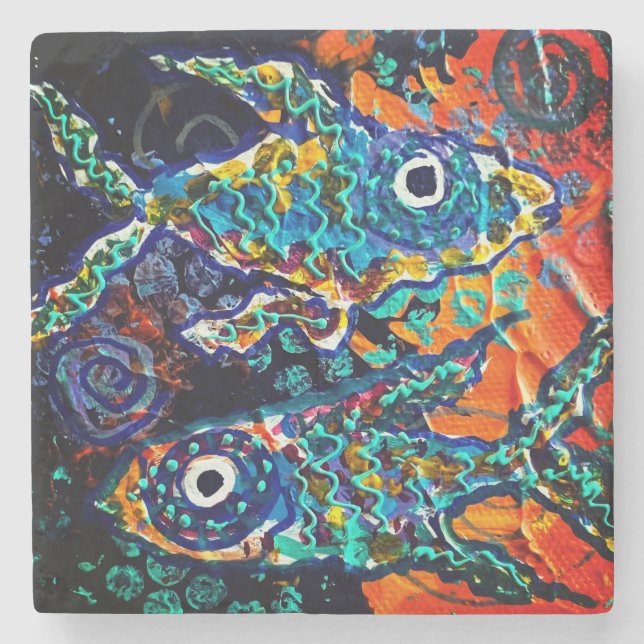 Fish Stone Coaster (Front)