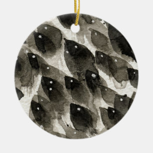 Fish Storm Ceramic Tree Decoration