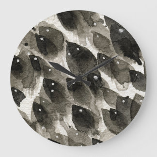 Fish Storm Large Clock