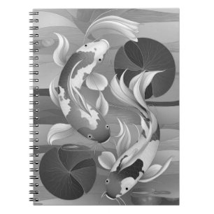 Fish swimming notebook