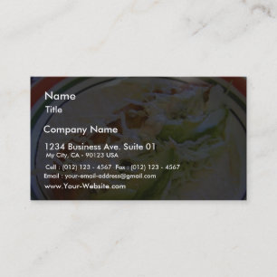 Fish Tacos Food Cabbage Tortillas Business Card