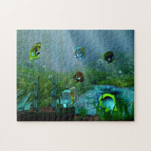 Fish Tank Aquarium Art Jigsaw Puzzle