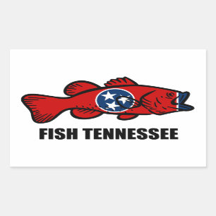 Fish Tennessee Rectangular Sticker