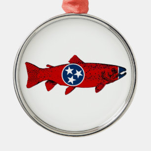 Fish Tennessee Trout Metal Tree Decoration