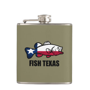 Fish Texas Hip Flask