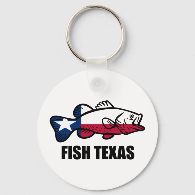 Fish Texas Key Ring (Front)