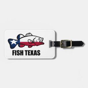 Fish Texas Luggage Tag
