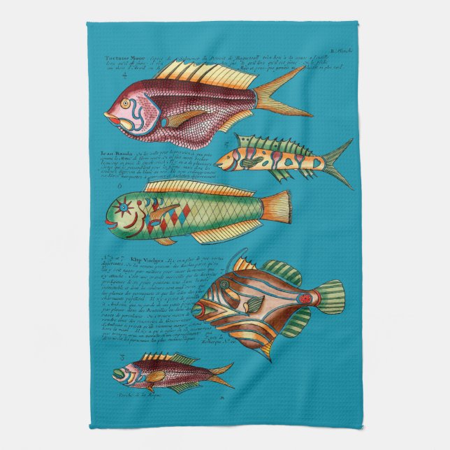 Fish that taste good with Sorrel Sauce Tea Towel (Vertical)