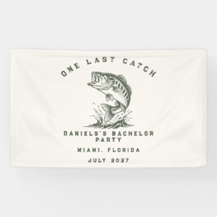 Fish Themed Custom Fishing Bachelor Party Banner