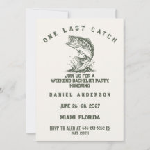 Fish Themed Custom Fishing Bachelor Party