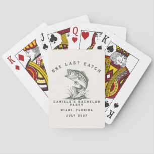 Fish Themed Custom Fishing Bachelor Party Playing Cards