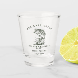 Fish Themed Custom Fishing Bachelor Party Shot Glass