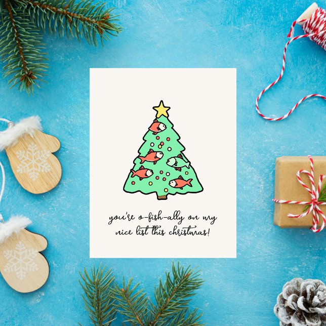 Fish-Themed Funny Christmas Holiday Card (Creator Uploaded)