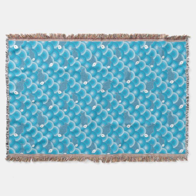 Fish Throw Blanket (Front)