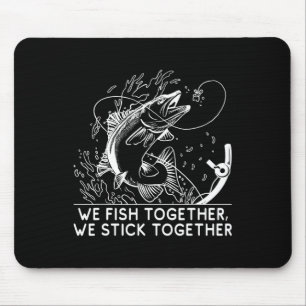 Fish Together Fathers Day Family Parents Relatives Mouse Mat