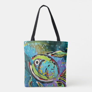 Fish Tote Abstract Bag