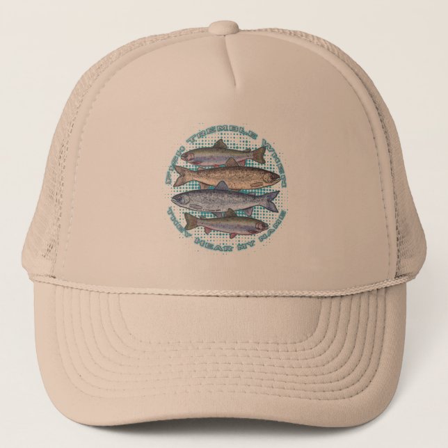 Fish Tremble Trucker Hat (Front)