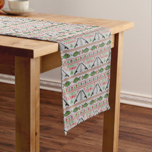 Fish Ugly Christmas Sweater Long Table Runner