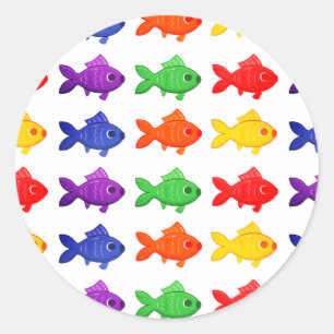 Fish, Underwater, Animal Classic Round Sticker