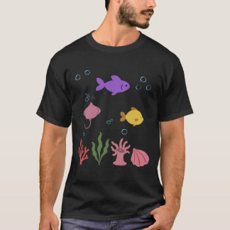 Fish Underwater Kids Ray Ocean World T-Shirt