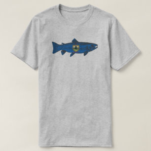 Fish Vermont Flag Trout T-Shirt