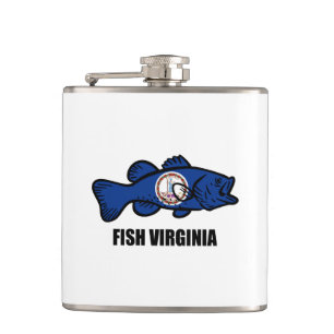 Fish Virginia Hip Flask