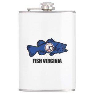 Fish Virginia Hip Flask