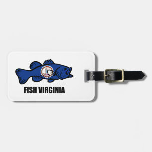 Fish Virginia Luggage Tag
