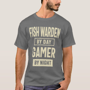 Fish Warden Gift Funny Job Title Profession T-Shirt