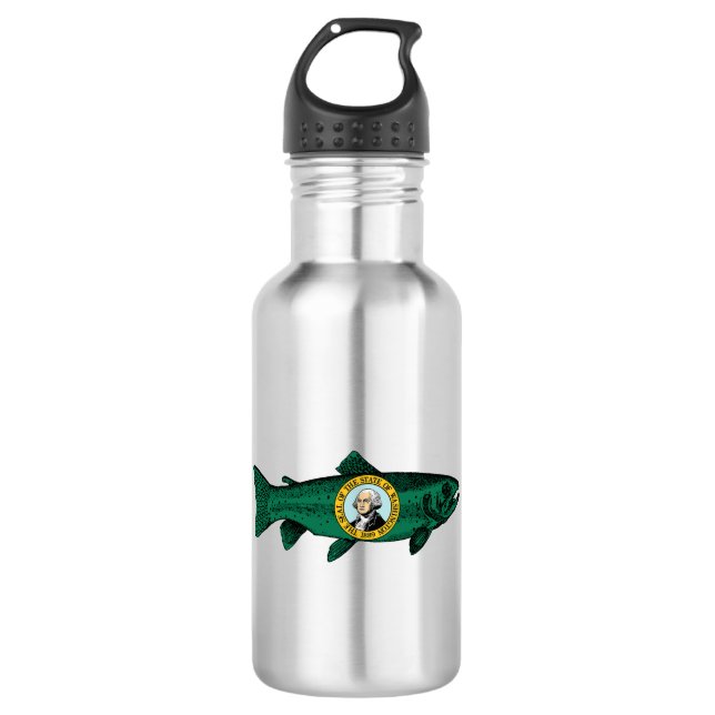 Fish Washington State Trout 532 Ml Water Bottle (Front)