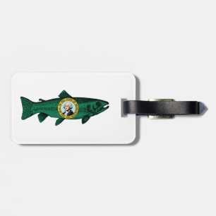 Fish Washington State Trout Luggage Tag