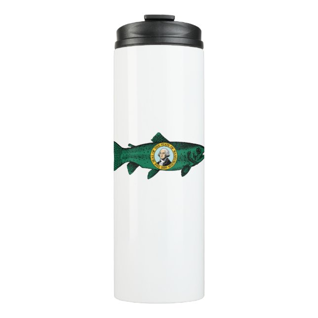 Fish Washington State Trout Thermal Tumbler (Front)