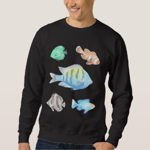 Fish Watercolor Collection 2 Active Sweatshirt