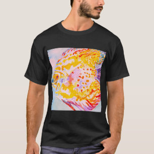 Fish Watercolor Painting Colourful Bright T-Shirt