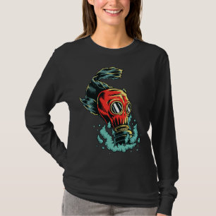 Fish Wearing Pollution Gas Mask Phone Case Amp Tab T-Shirt