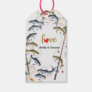 Fish Wedding themed for fishing lovers Gift Tags