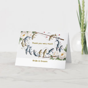 Fish Wedding themed for fishing lovers Thank You Card