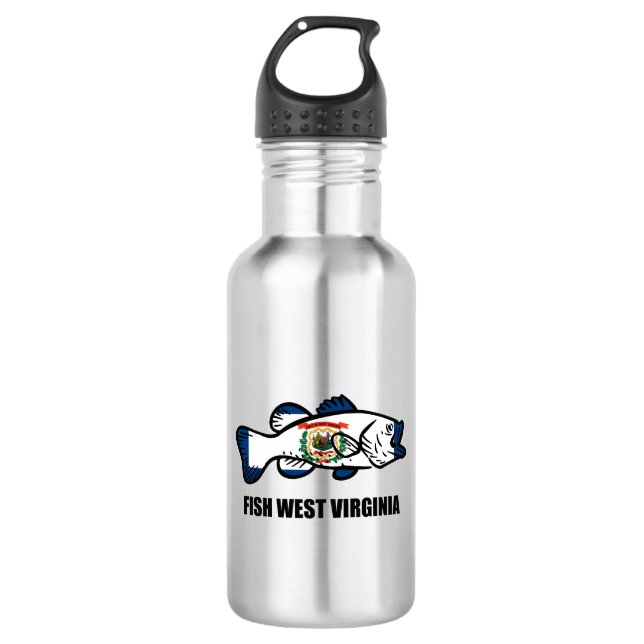 Fish West Virginia 532 Ml Water Bottle (Front)
