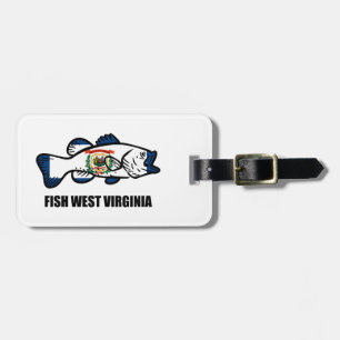Fish West Virginia Luggage Tag